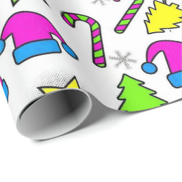 Färgglatt julfirande sömlöst mönster presentpapper
