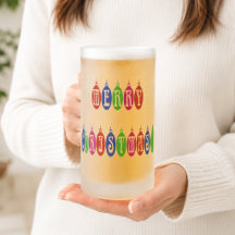 Färgglatt julgransprydnadsfont