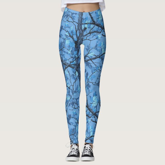Färgglatt kamouflage Valentinpresent för kvinnor A Leggings (Framsida)