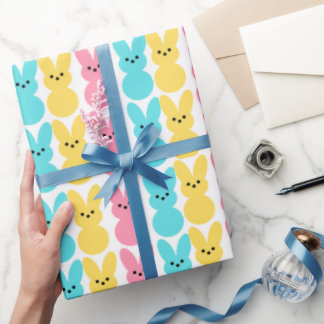 Färgglatt Kanin Inpackningspapper Presentpapper