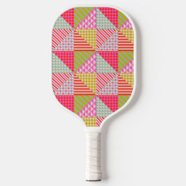 Färgglatt lapptäcke Pickleball-paddel