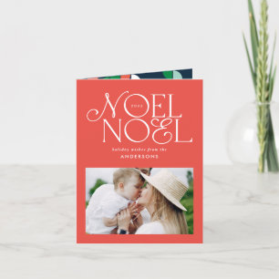 Färgglatt ljust Noel jul geometriskt foto Helgkort