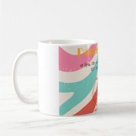 Färgglatt Minimalistiskt Bröllop Kaffemugg