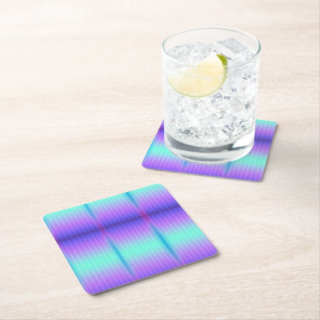Färgglatt musmattor med en gradientmönster  underlägg papper kvadrat (Insitu)