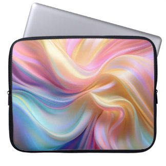 Färgglatt Pastell Siden Laptop Fodral