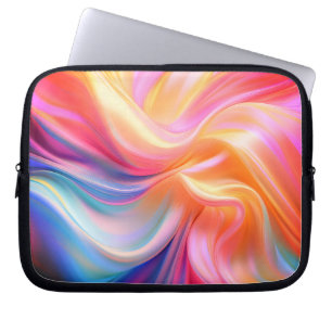 Färgglatt Pastell Silke Laptop Fodral