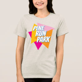 Färgglatt Pine Run Park-te för kvinnor T Shirt