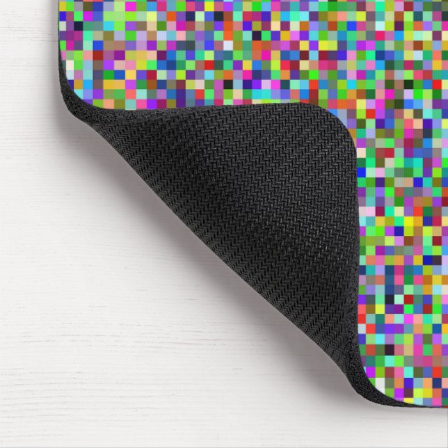 Färgglatt Pixel Torg Bakgrundsmönster Musmatta (Hörn)