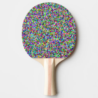 Färgglatt Pixelrutnät Bakgrundsmönster Pingisracket