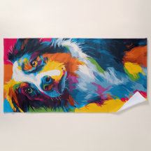 Färgglatt Pop Art Hundporträtt