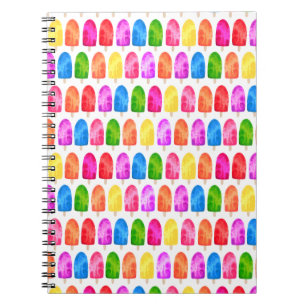 Färgglatt Popsicle-mönster Anteckningsbok