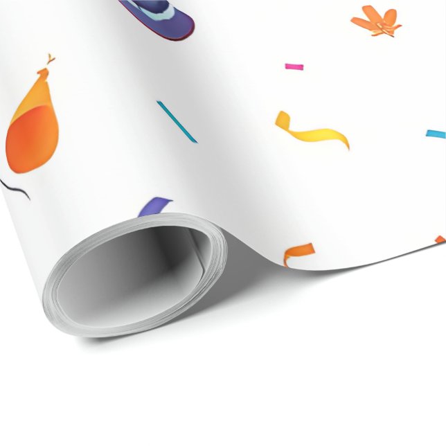 Färgglatt presentpapper (Rullad Hörn)