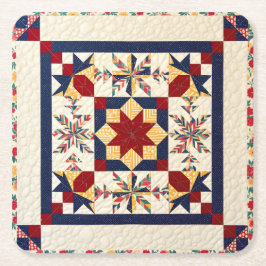 Färgglatt Quiltning Mönster - Quiltning Älskare Underlägg Papper Kvadrat