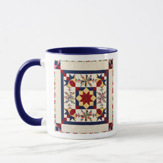 Färgglatt Quiltningmönster - Quiltning Enthusiast Mugg