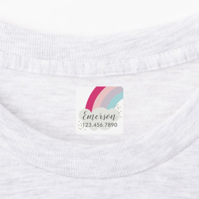 Färgglatt regnbågsbarn vattentäta etikett (Påsatt)