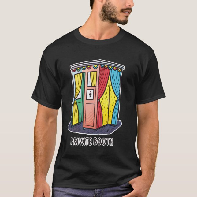 Färgglatt Retro-Style Privat Diskotek Design T Shirt (Framsida)