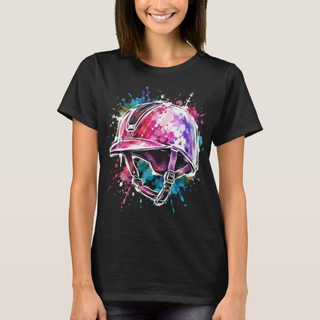 färgglatt ridhuvud t shirt (Framsida)