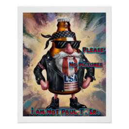 Färgglatt Roligt Öldesign på en Perfect Poster