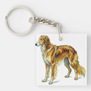 Färgglatt Saluki Hund Design