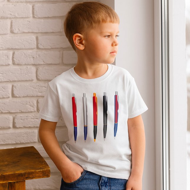 Färgglatt Set av Kulspetspennor T Shirt (Skapare uppladdad)