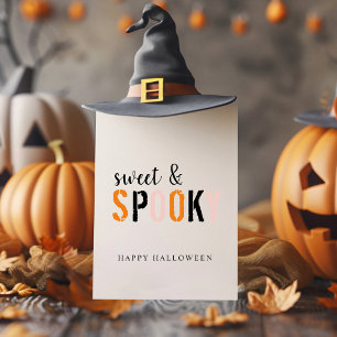 Färgglatt Sött Och Skräckinjagande Glad Hallowee Julkort