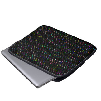 Färgglatt teknik-kodande elektronik-mönster laptop fodral