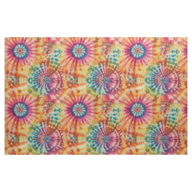 Färgglatt Tie-Dye  Tyg (Yard)