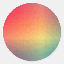 Färgglatt tomt mall Trendigt Elegant Modernt Klass Runt Klistermärke