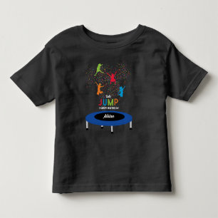 Färgglatt Trampolinpark Hoppa Barn Födelsedagsfest T Shirt