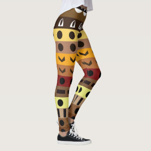 Färgglatt Tribal Deco Art Mönster Leggings