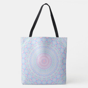 Färgglatt Trippigt Hippie Bohemsk Pastell Mandala Tygkasse