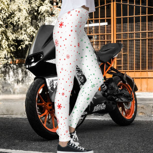 Färgglatt ultramjukt julmönster juldag leggings
