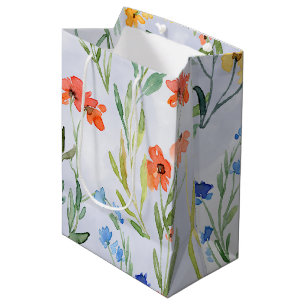 Färgglatt vår äng med vilda blommor