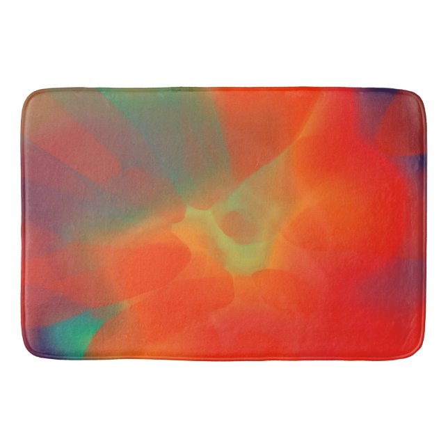 Färgglatt Vintage tie-dye Badrumsmatta (Framsidan)