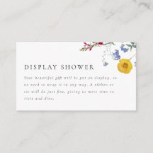 Färgglatt Vintage Vildblomsdisplay Dusch