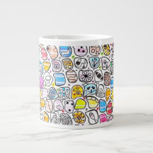 Färgglatt Whimsical Mönster Födelsedag & Högtid