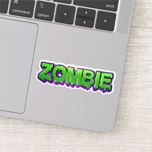 Färgglatt zombie-klistermärke klistermärken