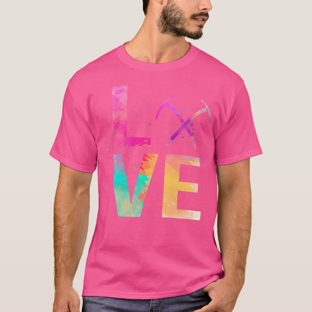 Färgglidande isklättring Mamma isklättring T Shirt (Framsida)
