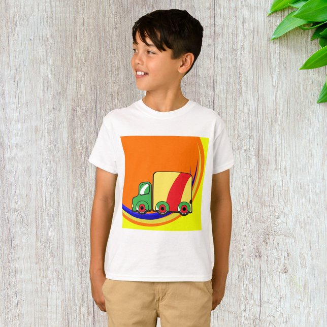 Färgglik levande leveransbil t shirt (Skapare uppladdad)