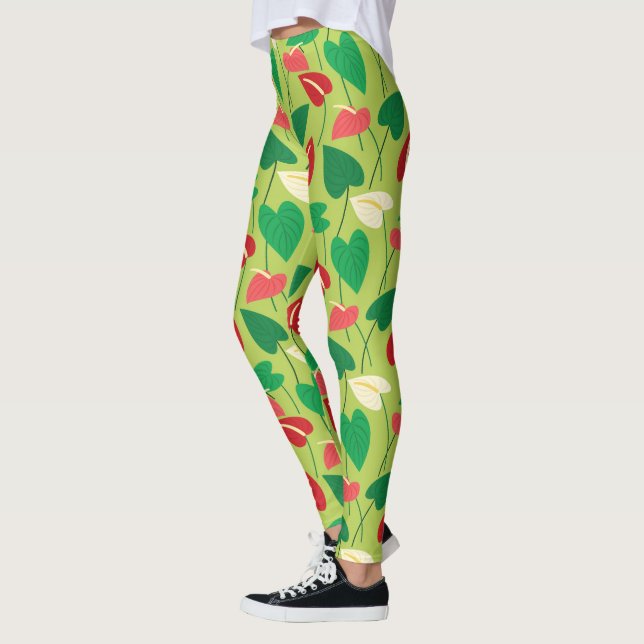 Färgglingor av mönster leggings (Vänster)