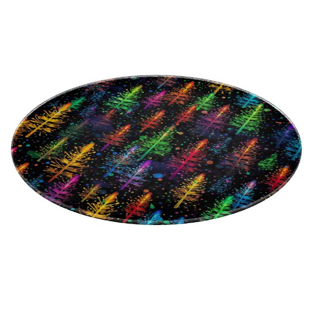 Färgglöd Julgran i Mörk Forest (Hörn)