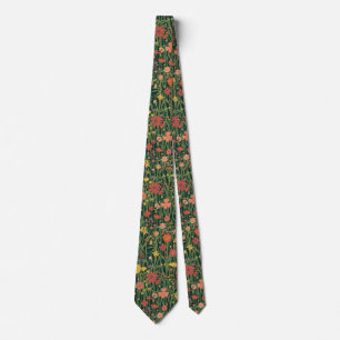 Färggloda trädgårdsblommor vildblomma vår äng slips