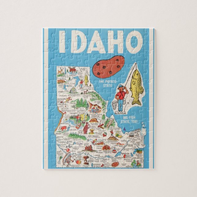 Färgglosa Vintage Idaho 8x10 Pussel (Vertikal)