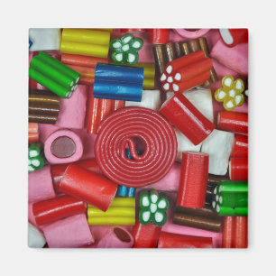 Färggodis biet magnet