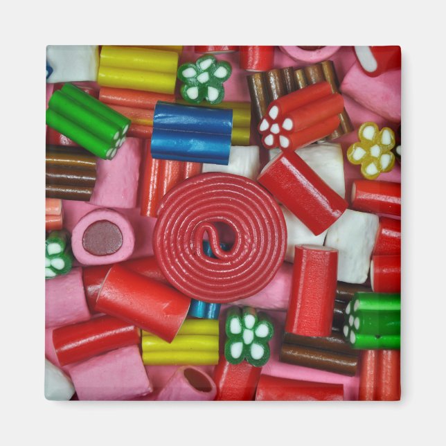 Färggodis biet magnet (Framsidan)