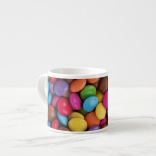 Färggodis, godisknappar, sötsaker, mat espressomugg