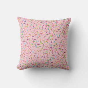 Färggodis Sprinkles,Rosa-Sq. Dekorativ kudde