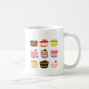 Färggräddkaka med färglöst grädde kaffemugg