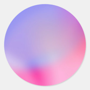 Färggradient Anpassningsbar Trendig Klassisk rund Runt Klistermärke