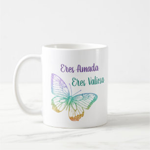 Färggradient Cute Butterfly Christian Kaffemugg